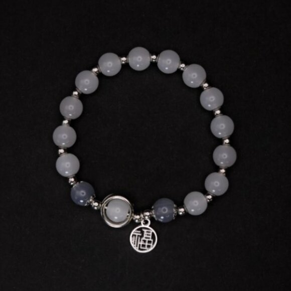 NWT: Grey Moonstone Crystal Blessing Bracelet - Picture 3 of 5